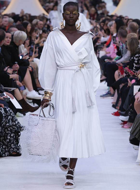 VALENTINO 38 レース シャツ 長袖 ホワイト 近年タグ 刺繍 手洗い可能